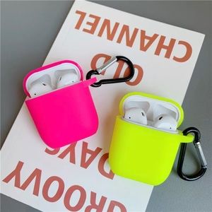 AIRPODS WITH NEON CASE
